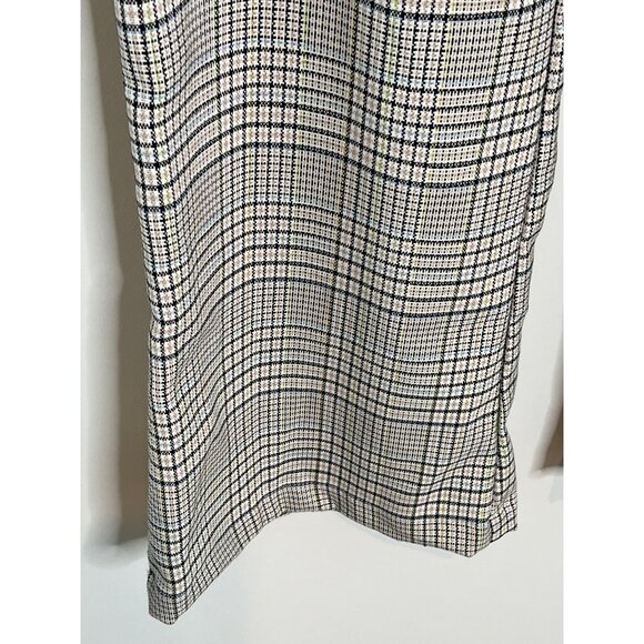 SO Wide Leg Pants Women’s 3 High Rise Plaid Tan Black Work Casual - Picture 7 of 8